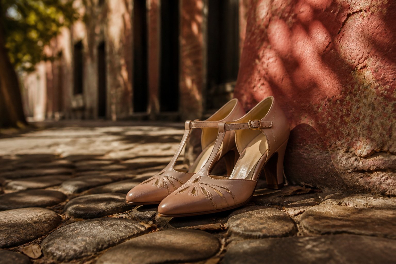 Various styles of women's shoes from the 1920s displayed together.