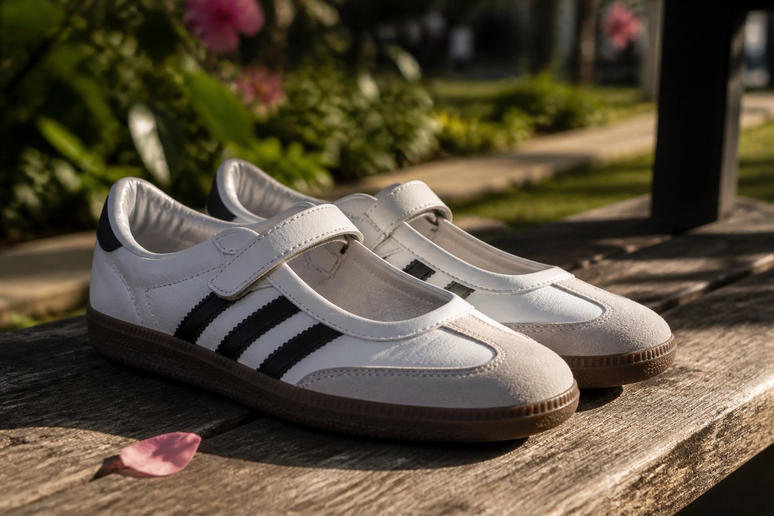 Adidas Samba Jane shoes displayed on a textured surface with various colors.
