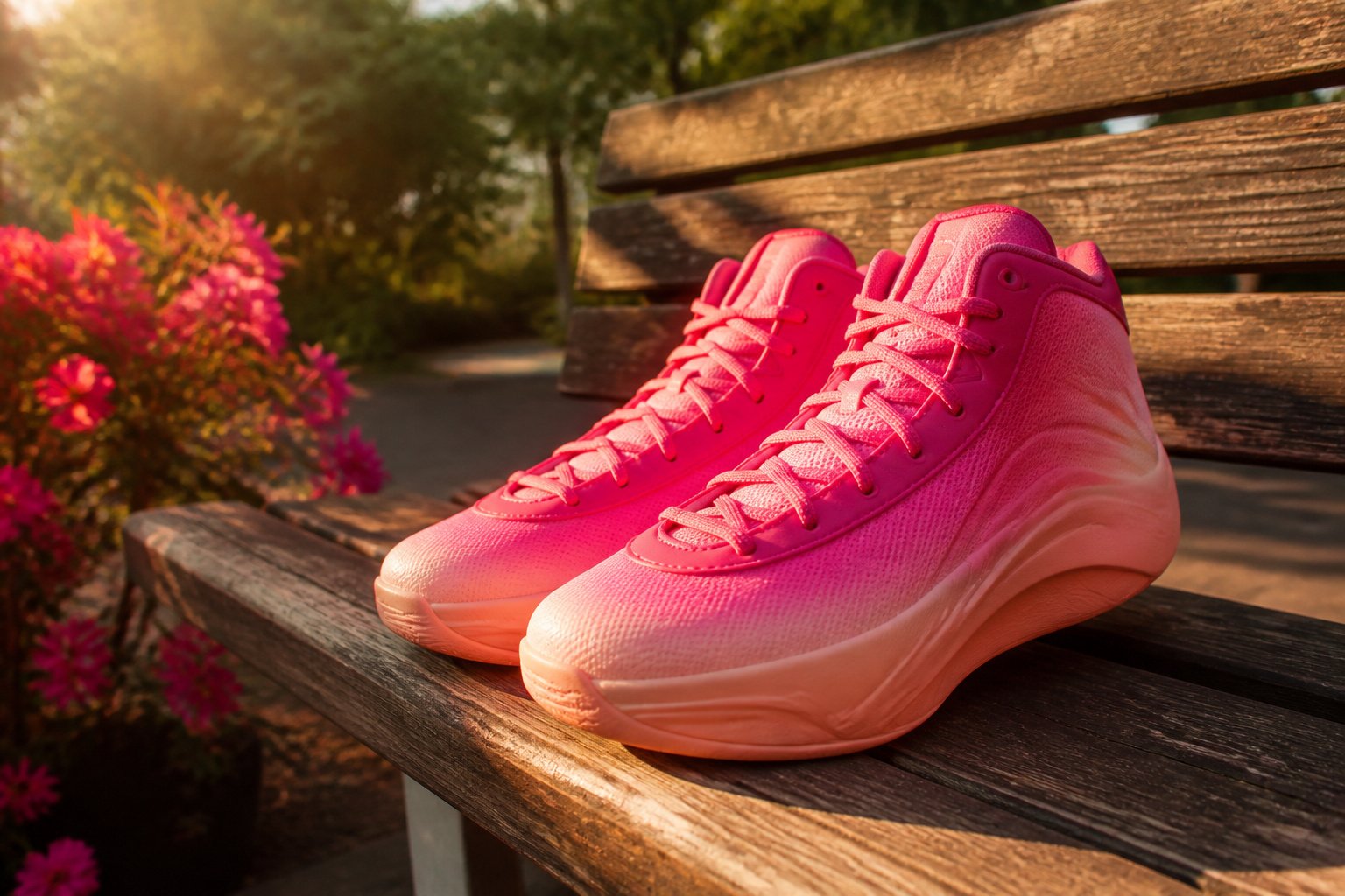 Sophie Cunningham's adidas Crazy Energy PE sneaker in Lucid Pink gradient.